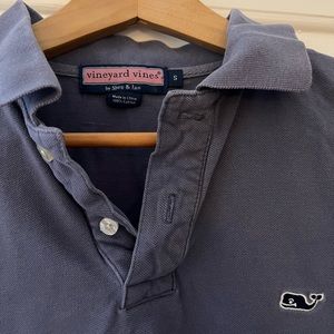 Men’s Vineyard Vines cotton dark blue polo shirt
